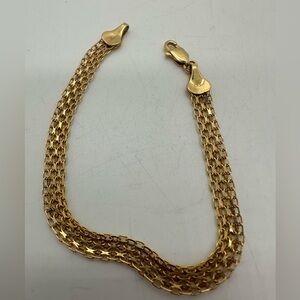 “Italy 14kt” gold chain bracelet